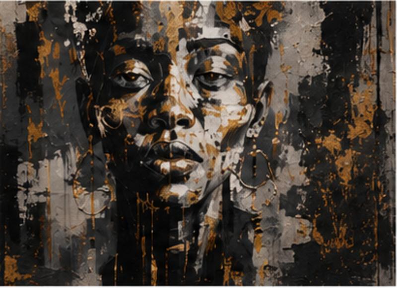 African portrait canvas artwork